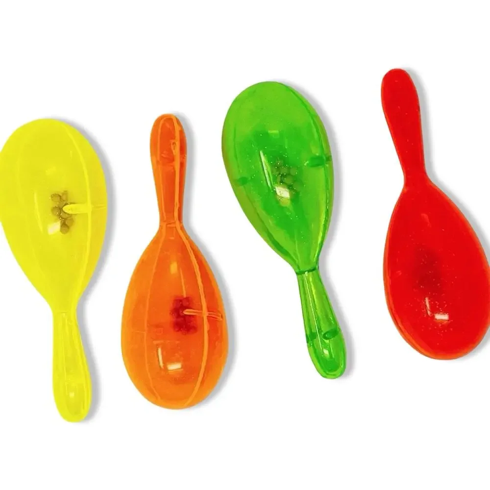 Vintage Neon Plastic Maracas 7